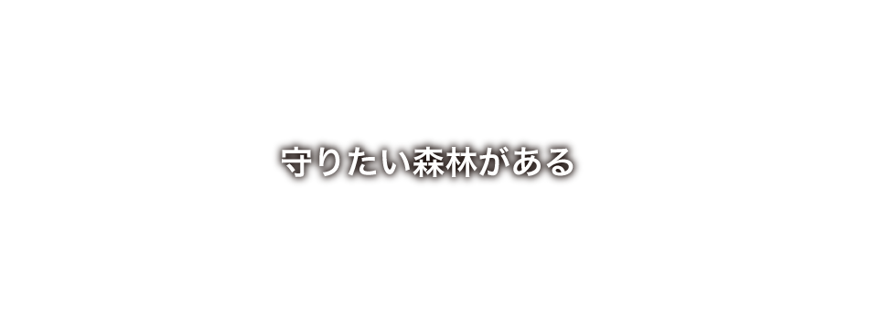 守りたい森林がある