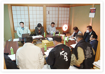 地区懇談会(事業説明会)の開催 写真